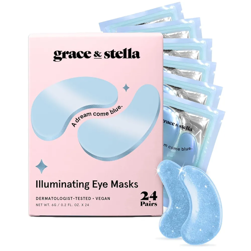 Mascarilla contorno de ojos 24 pares Grace & Stella | Azul