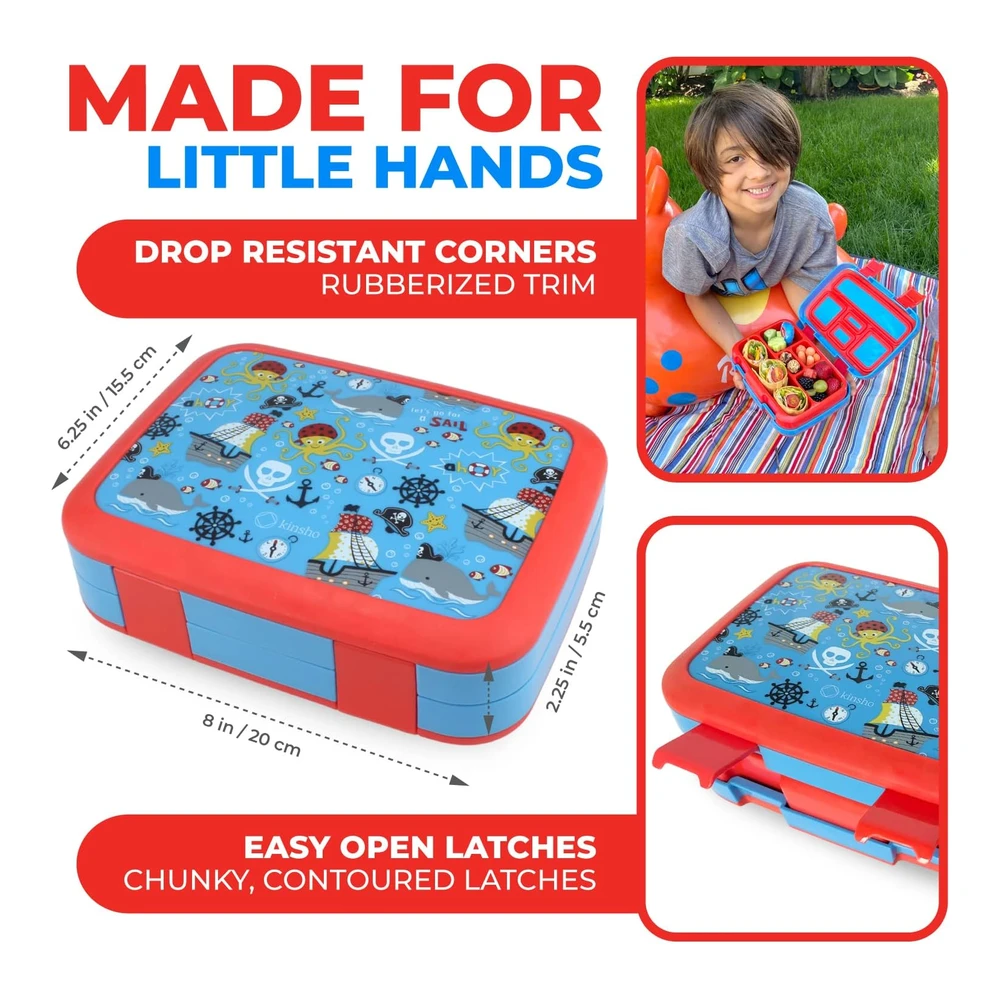 Lonchera Bento para niños Pequeños - 5 Secciones de Porciones