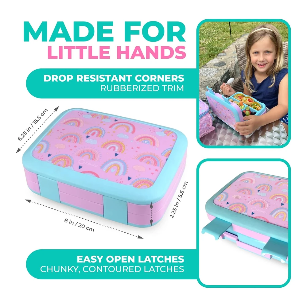 Lonchera Bento para niños - Recipientes de Preparación de Comidas