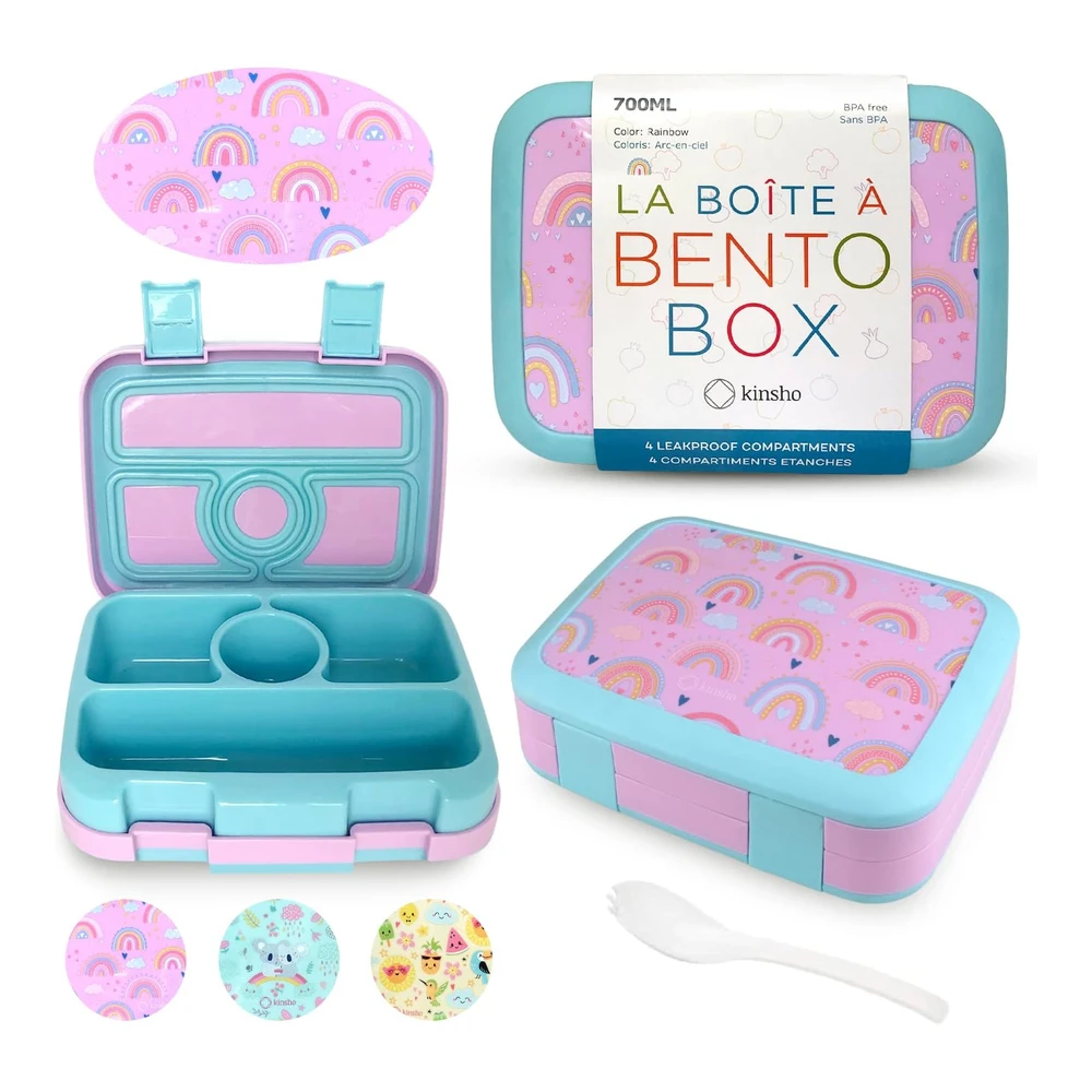 Lonchera Bento para niños - Recipientes de Preparación de Comidas