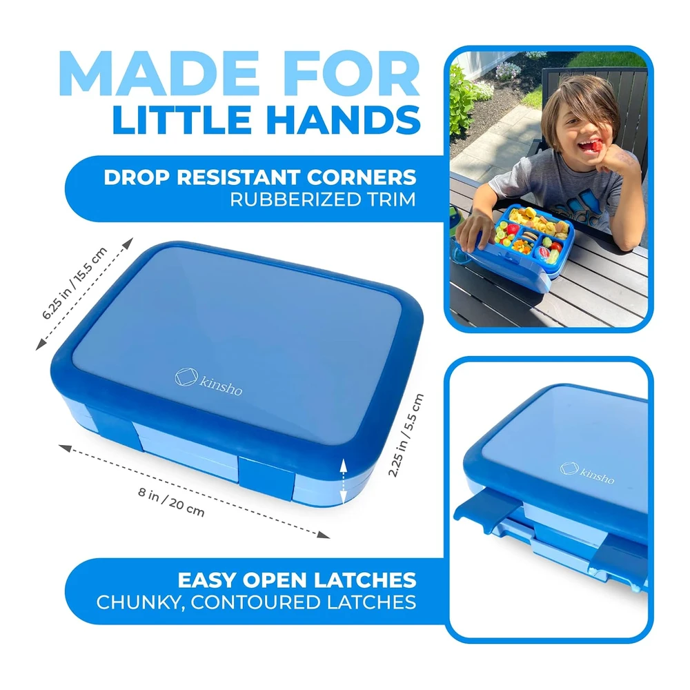 Lonchera Bento para niños - 5 Secciones de Porciones