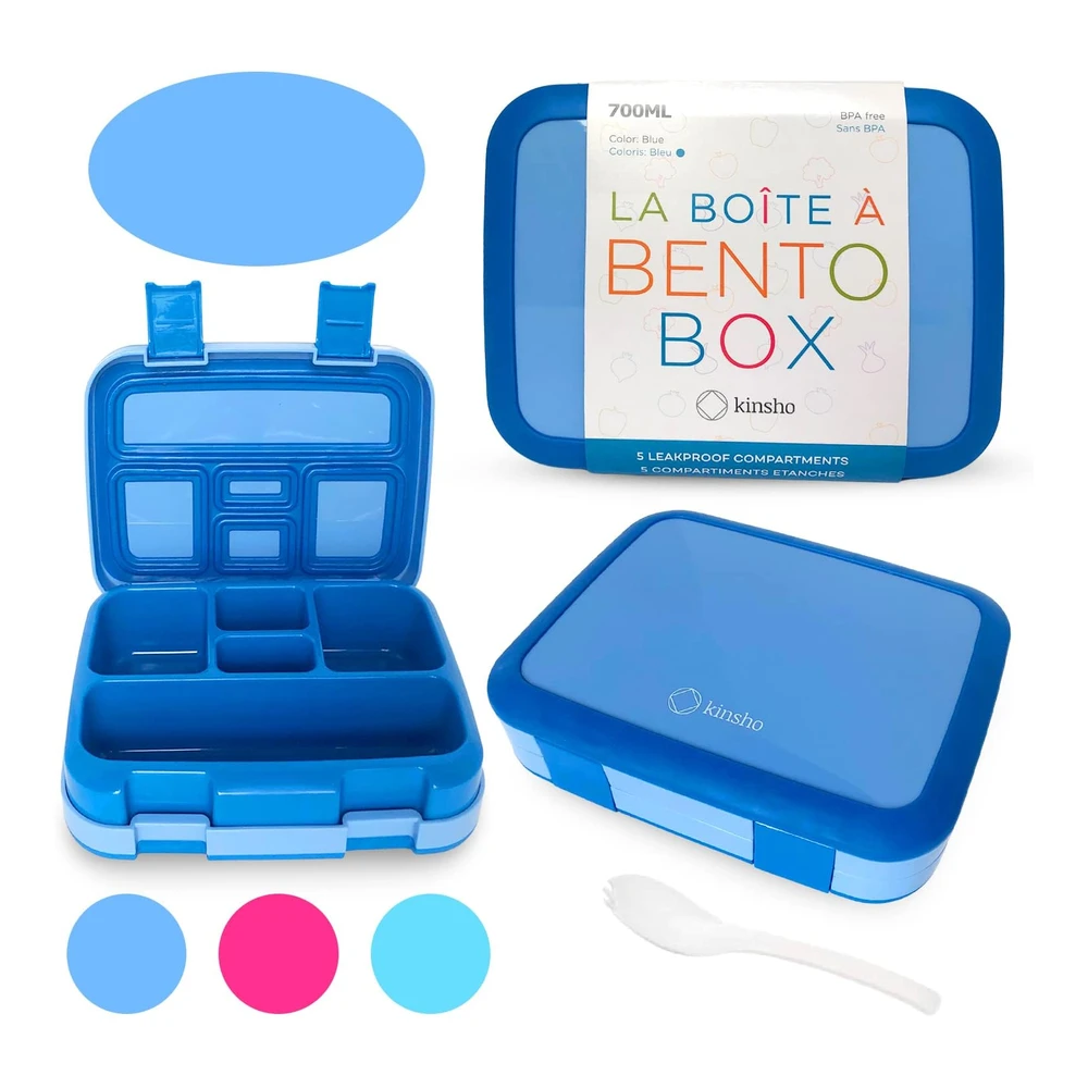 Lonchera Bento para niños - 5 Secciones de Porciones