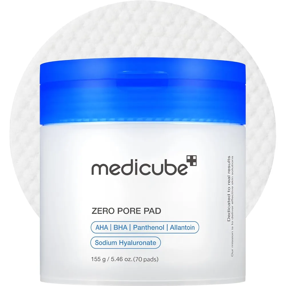 Medicube Zero Pore 2.0 almohadillas exfoliantes AHA/BHA 70 unidades