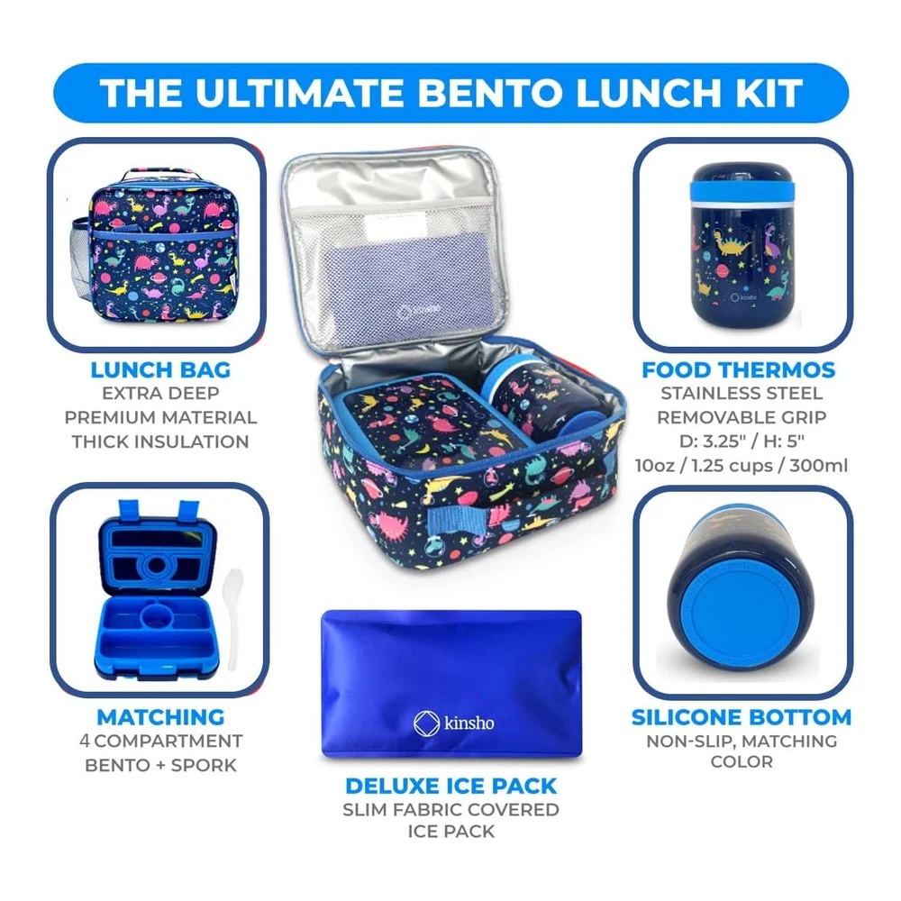 Lonchera Bento para niños con Tarro para Alimentos Térmico para Sopa O Alimentos Calientes