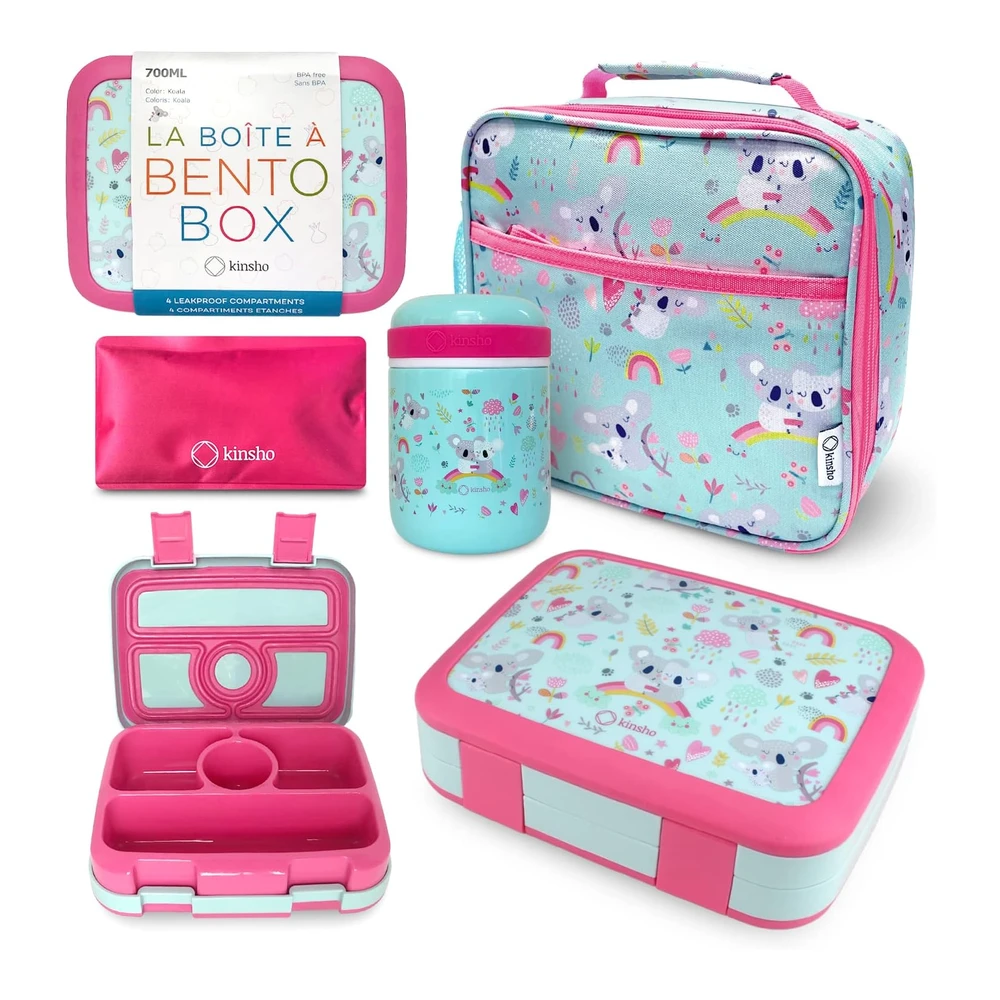 Lonchera Bento para niños con Tarro para Alimentos Térmico para Sopa O Alimentos Calientes