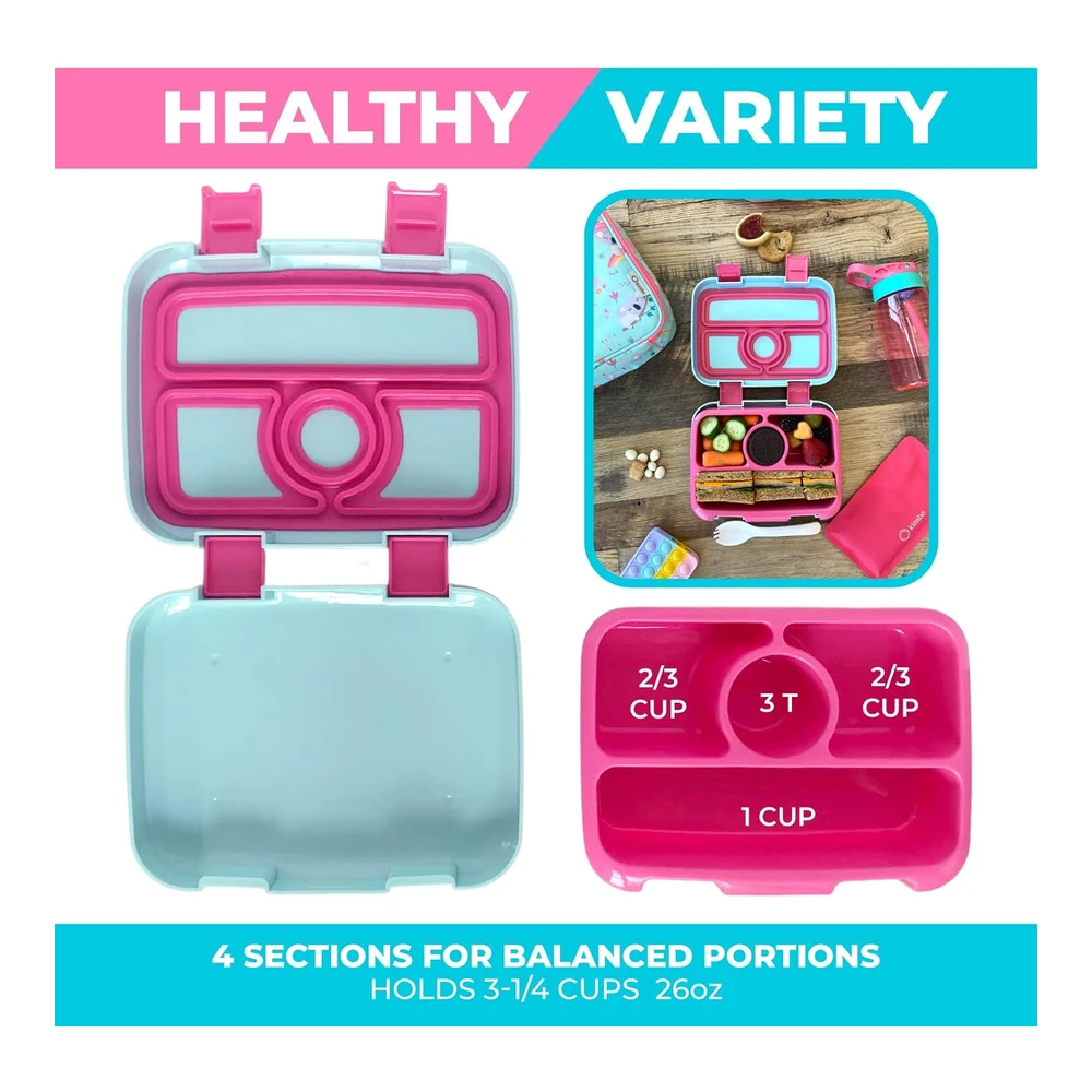 Juego de Lonchera Bento - Bolso de Aislamiento - Botella de Agua y Bolsa de Hielo