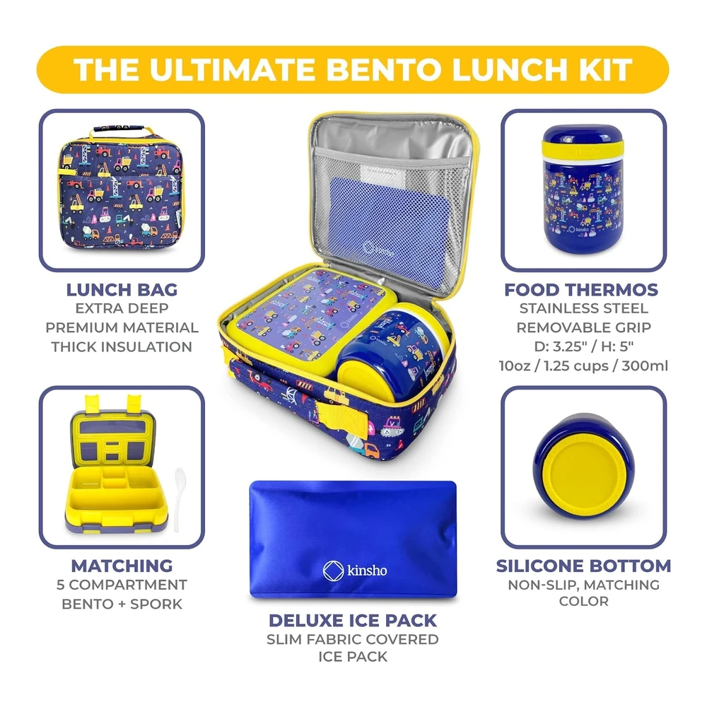 Kinsho Trucks Bento Box de 5 Compartimentos