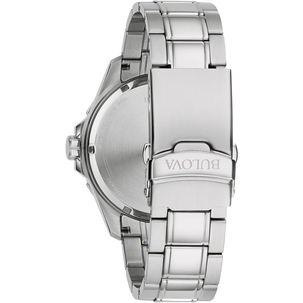 Bulova reloj Marine Star de hombre serie B acero esfera con efecto rayos de sol | Plata