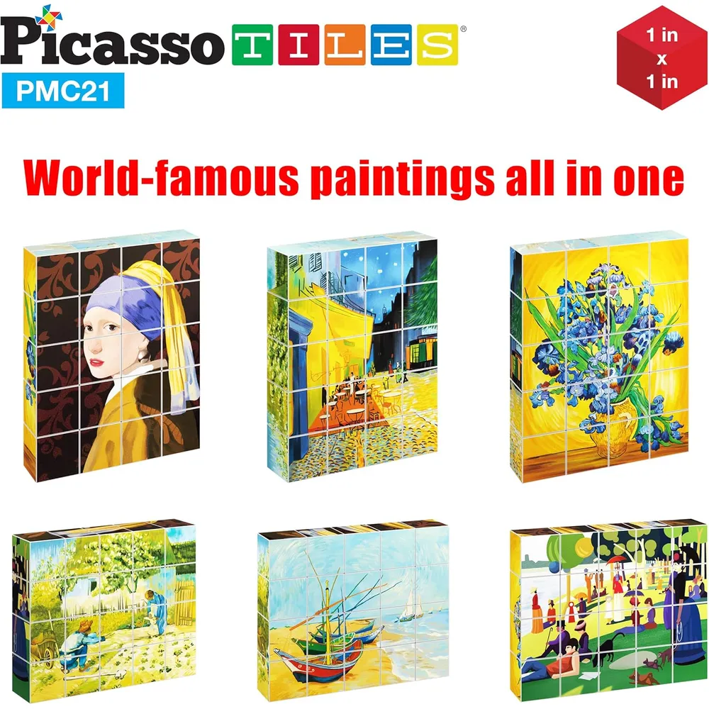 CUBOS MAGNÉTICOS PINTURAS FAMOSAS PICASSOTILES