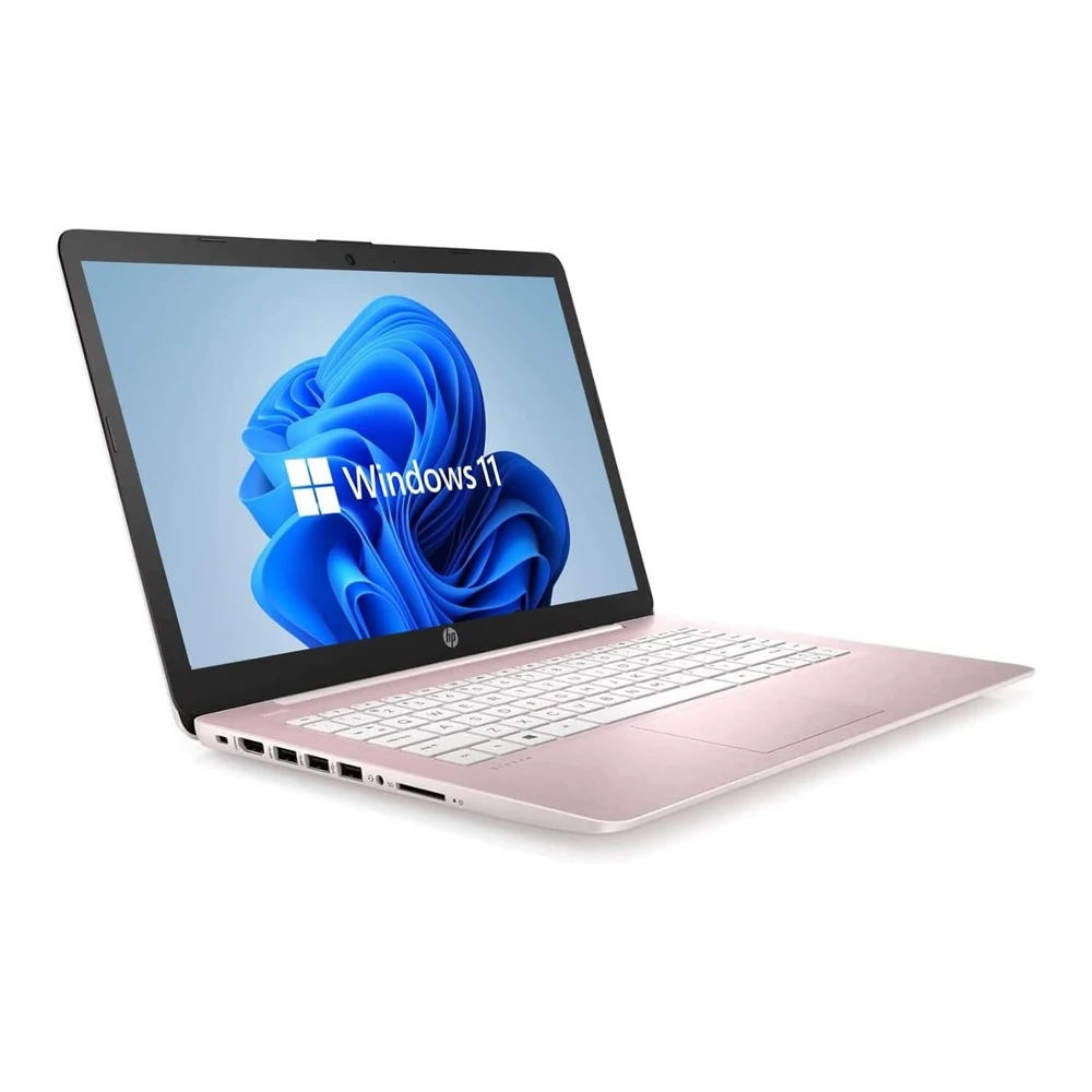(REACONDICIONADO) LAPTOP HP 14" HD INTEL CELERON 4GB RAM 64GB SSD - TECLADO INGLÉS | ROSA INTENSO
