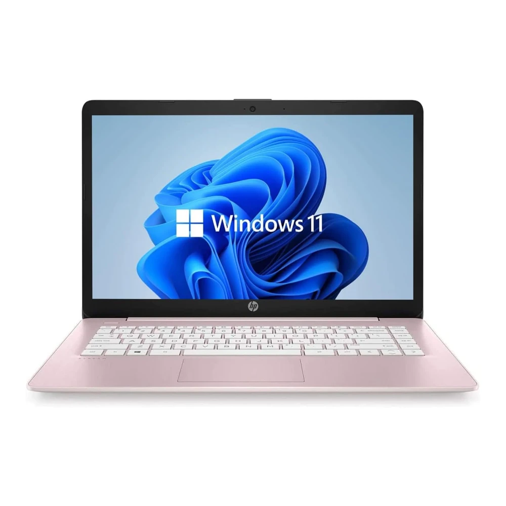 (REACONDICIONADO) LAPTOP HP 14" HD INTEL CELERON 4GB RAM 64GB SSD - TECLADO INGLÉS | ROSA INTENSO