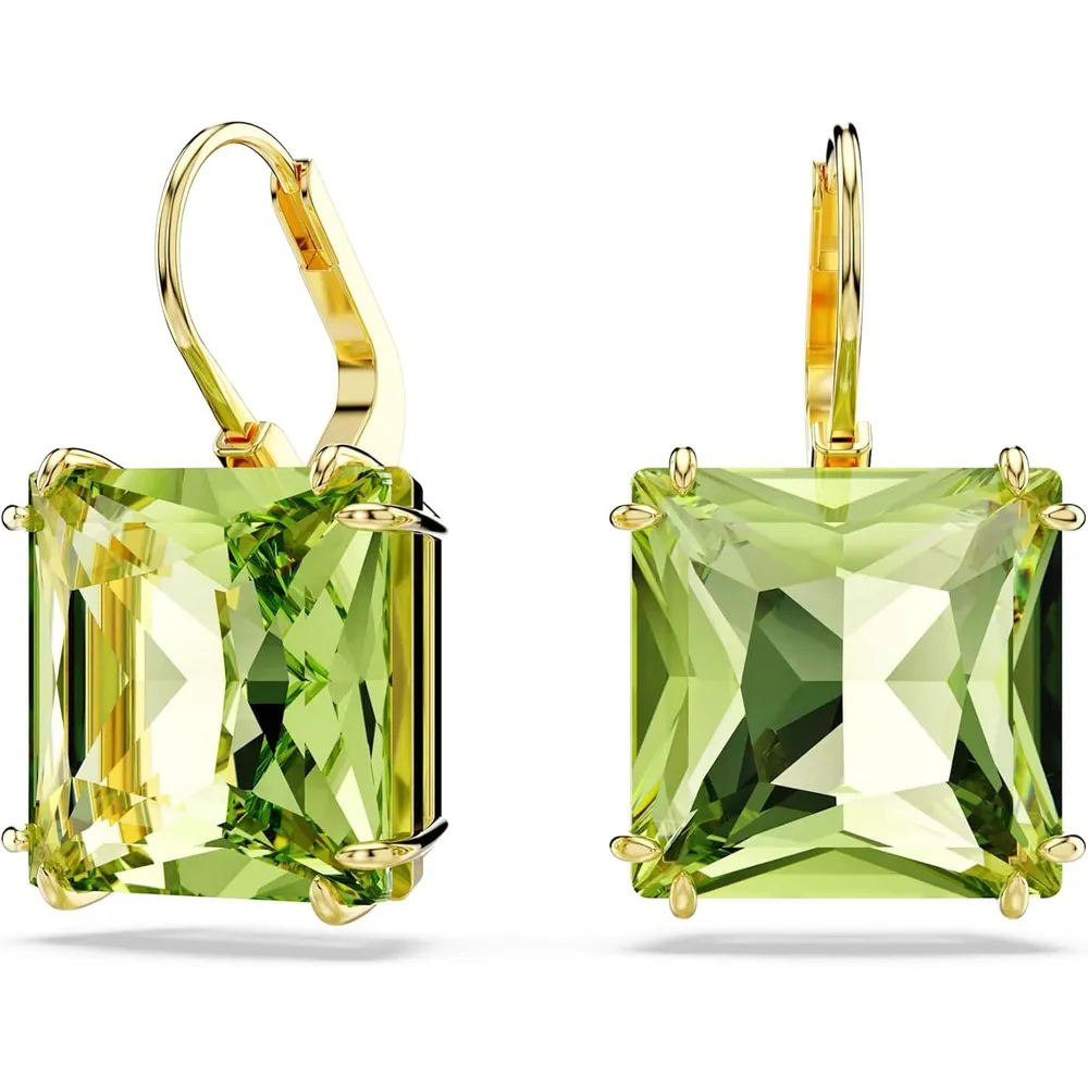 SWAROVSKI ARETES STUD OCTAGONO MILLENIA ACABADO ORO PARA MUJER | VERDE