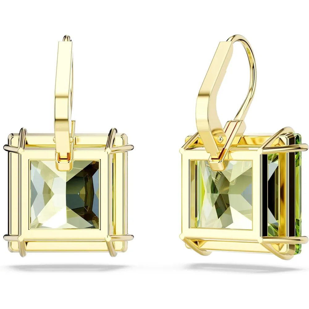 SWAROVSKI ARETES STUD OCTAGONO MILLENIA ACABADO ORO PARA MUJER | VERDE