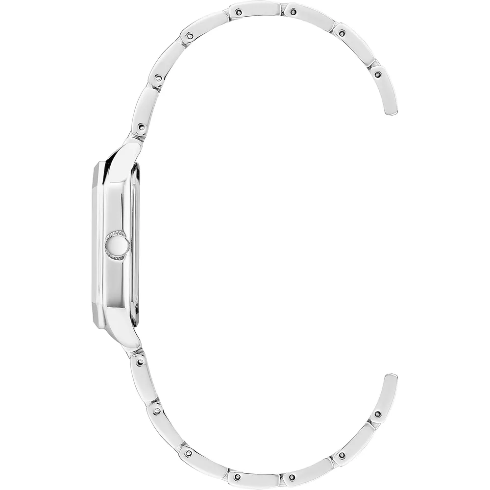 Anne Klein AK/3774BKGB reloj femenino con brazalete | 24 mm - Plateado