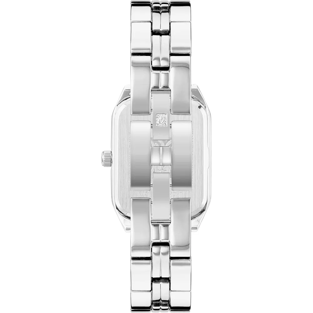 Anne Klein AK/3774BKGB reloj femenino con brazalete | 24 mm - Plateado