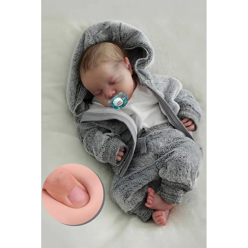 MUÑECA BEBÉ REBORN BABESIDE 17" / 43 CM BLANDA