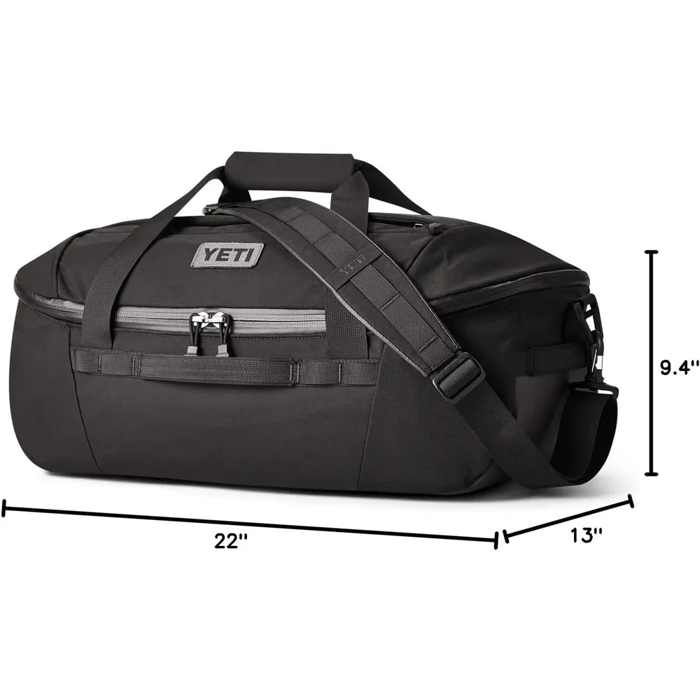 YETI Crossroads Bolsa de Lona para Viaje de 40L | Negro