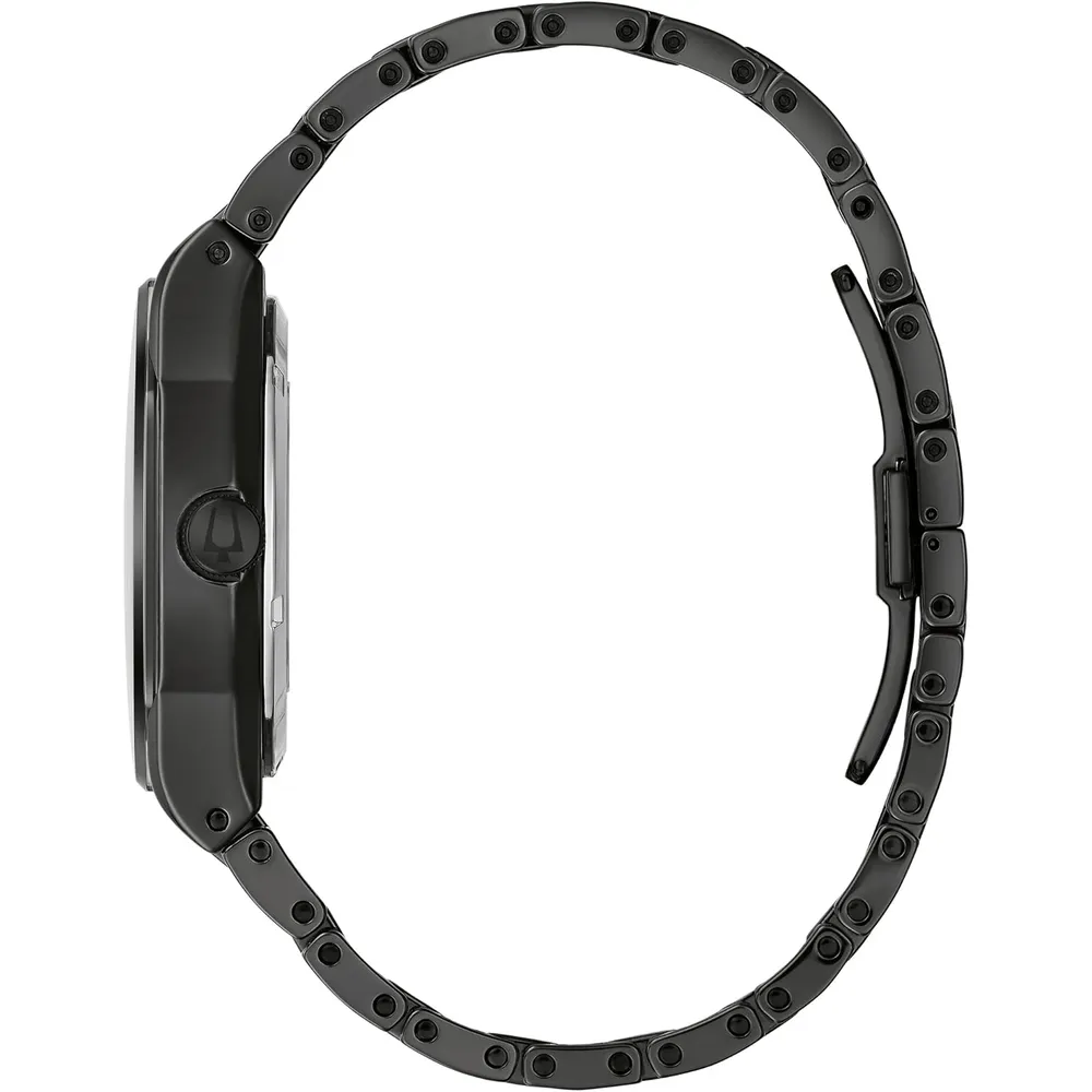Bulova reloj Modern Millenia de hombre automático 3 agujas apertura amplia | Negro