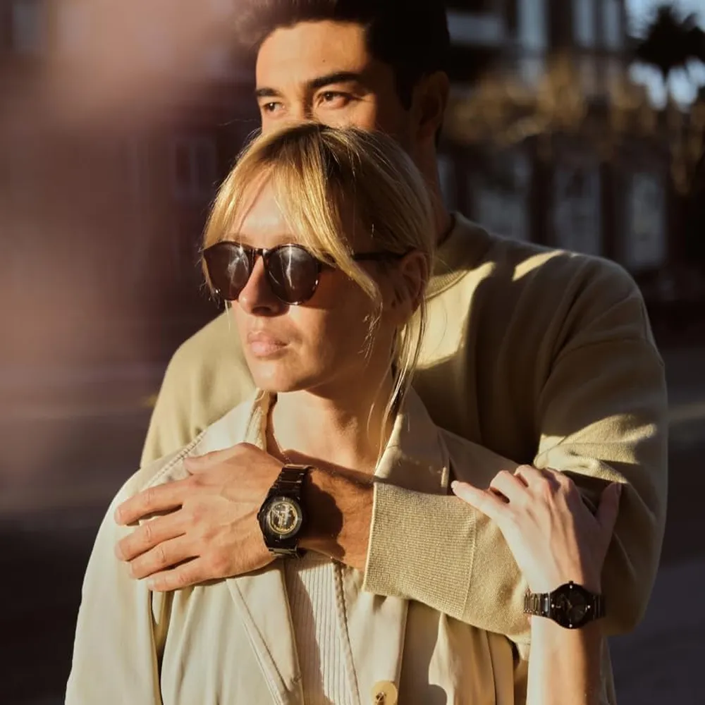 Bulova reloj Modern Millenia de hombre automático 3 agujas apertura amplia | Negro