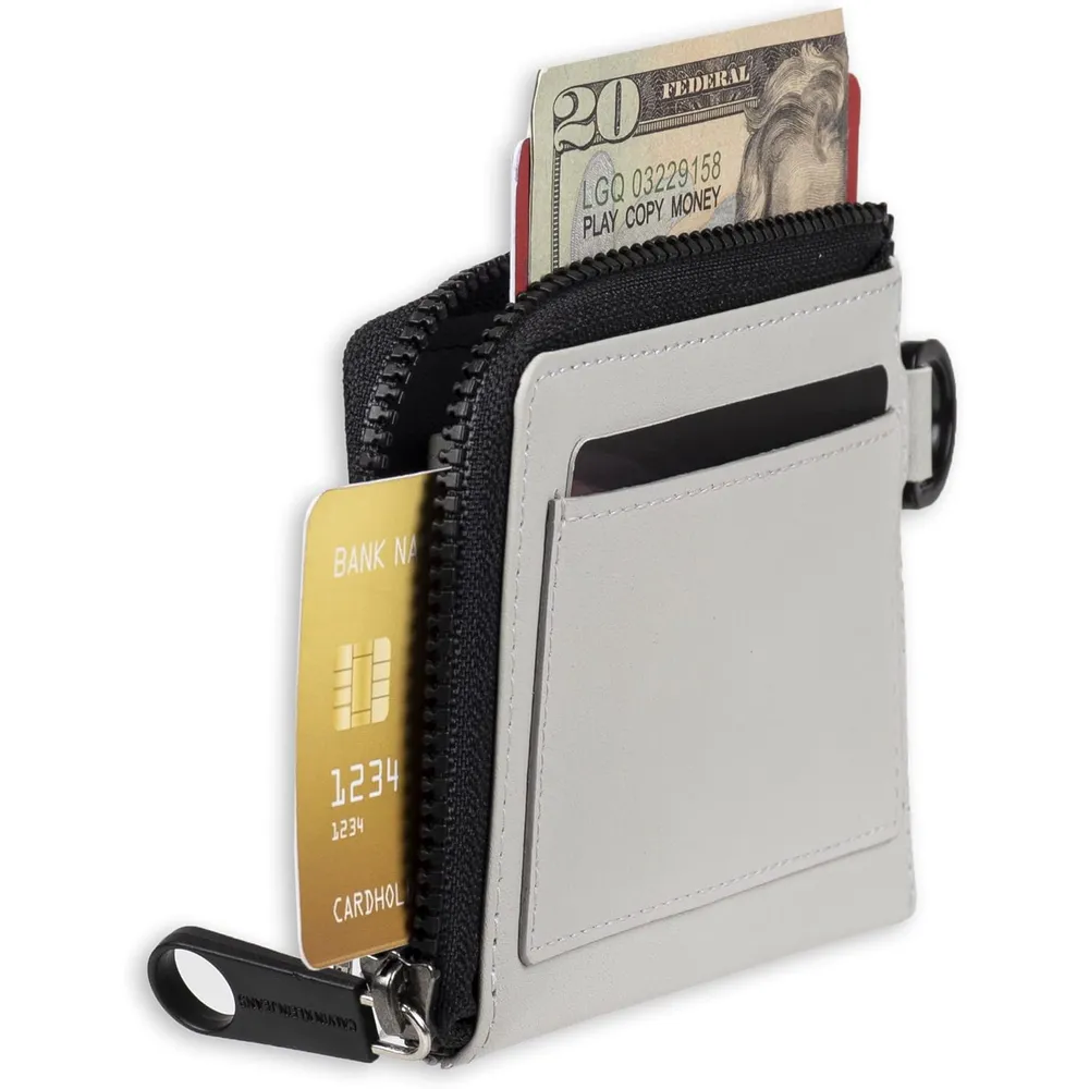 TARJETERO CALVIN KLEIN SLIM RFID GRIS HOMBRE