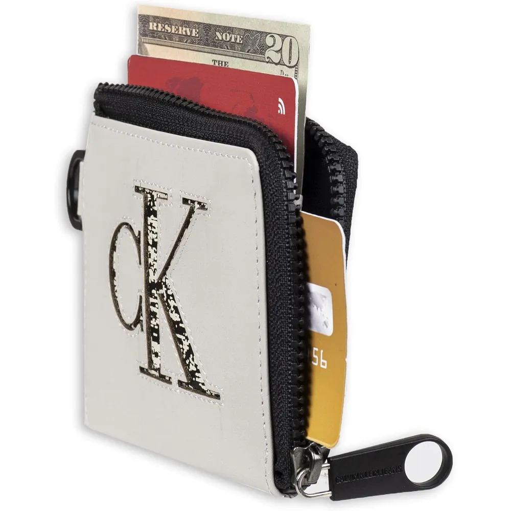 TARJETERO CALVIN KLEIN SLIM RFID GRIS HOMBRE