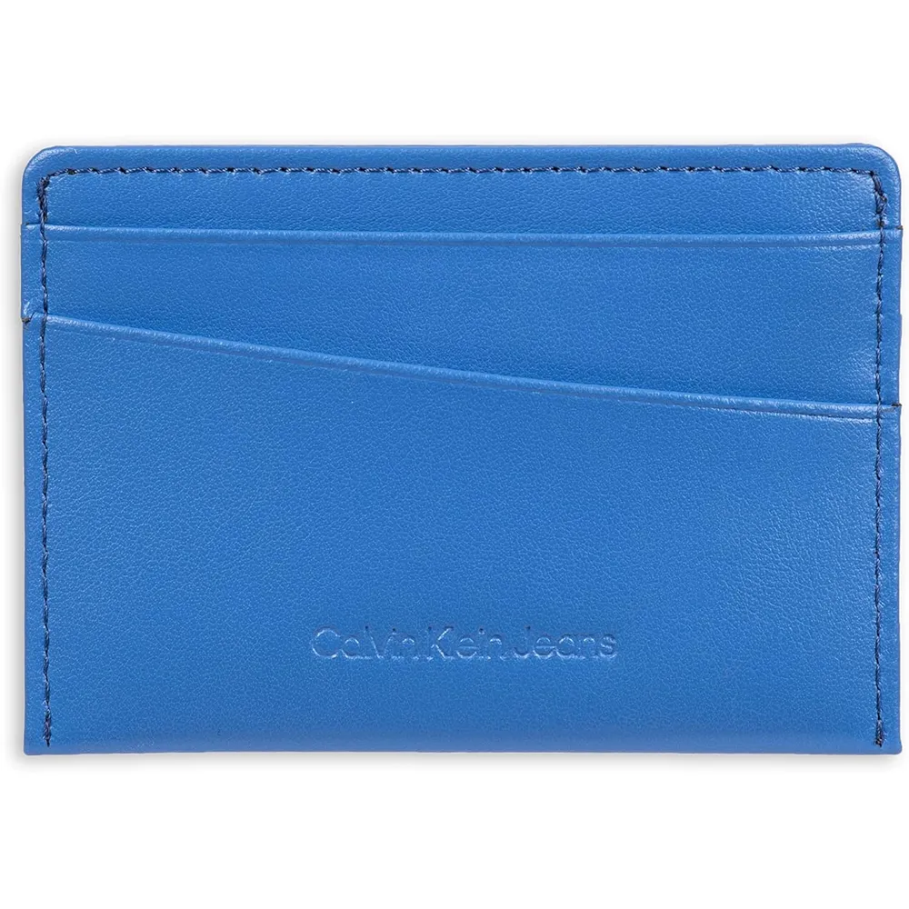 TARJETERO CALVIN KLEIN SLIM RFID AZUL HOMBRE