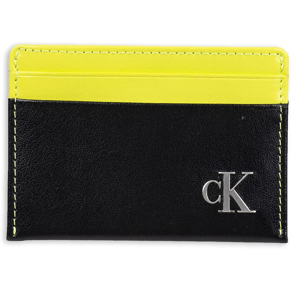 TARJETERO CALVIN KLEIN BASIL RFID AMARILLO HOMBRE