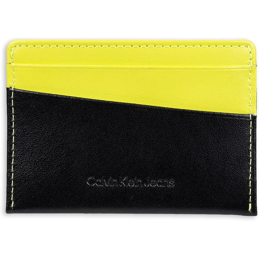 TARJETERO CALVIN KLEIN BASIL RFID AMARILLO HOMBRE
