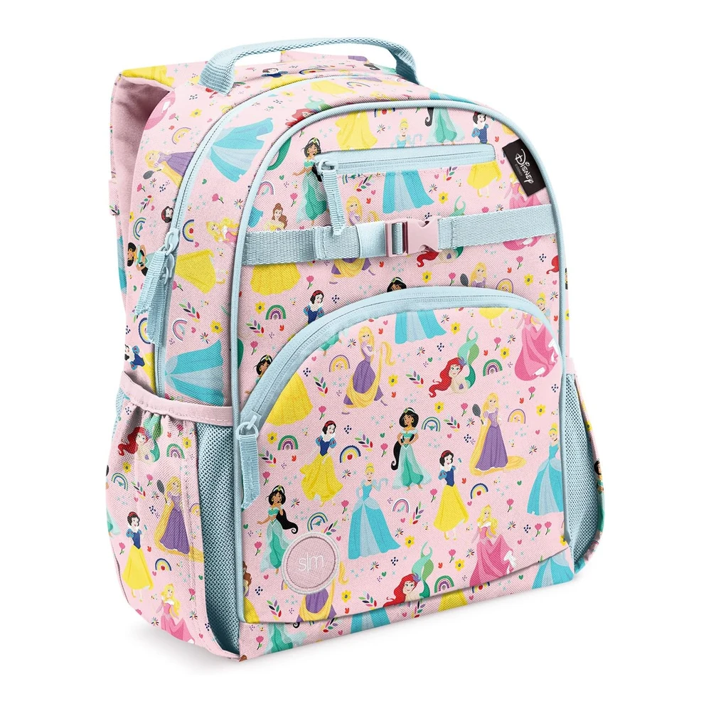 b09xfql45v_m.webp Simple Modern Mochila para niños Pequeños y Niñas - de Arcoíris Princesa - Niños