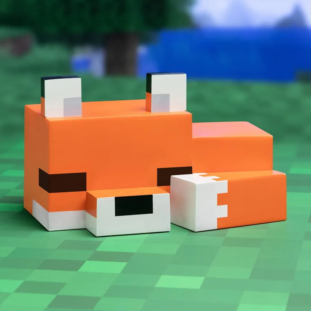 Paladone Minecraft Zorro, luz nocturna brillo naranja oficial