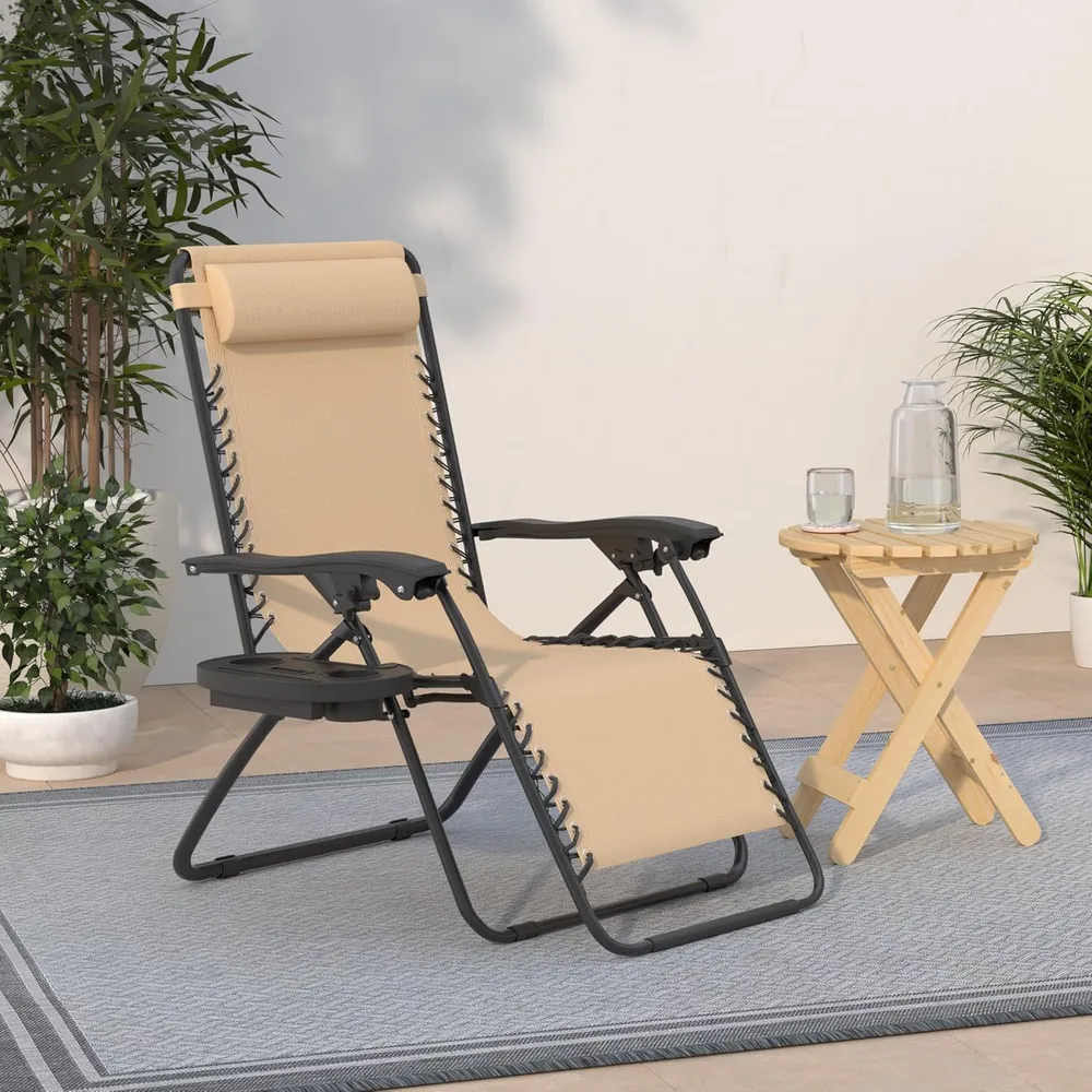 Juego de 2 sillones reclinables con portavasos Best Choice Products | Arena