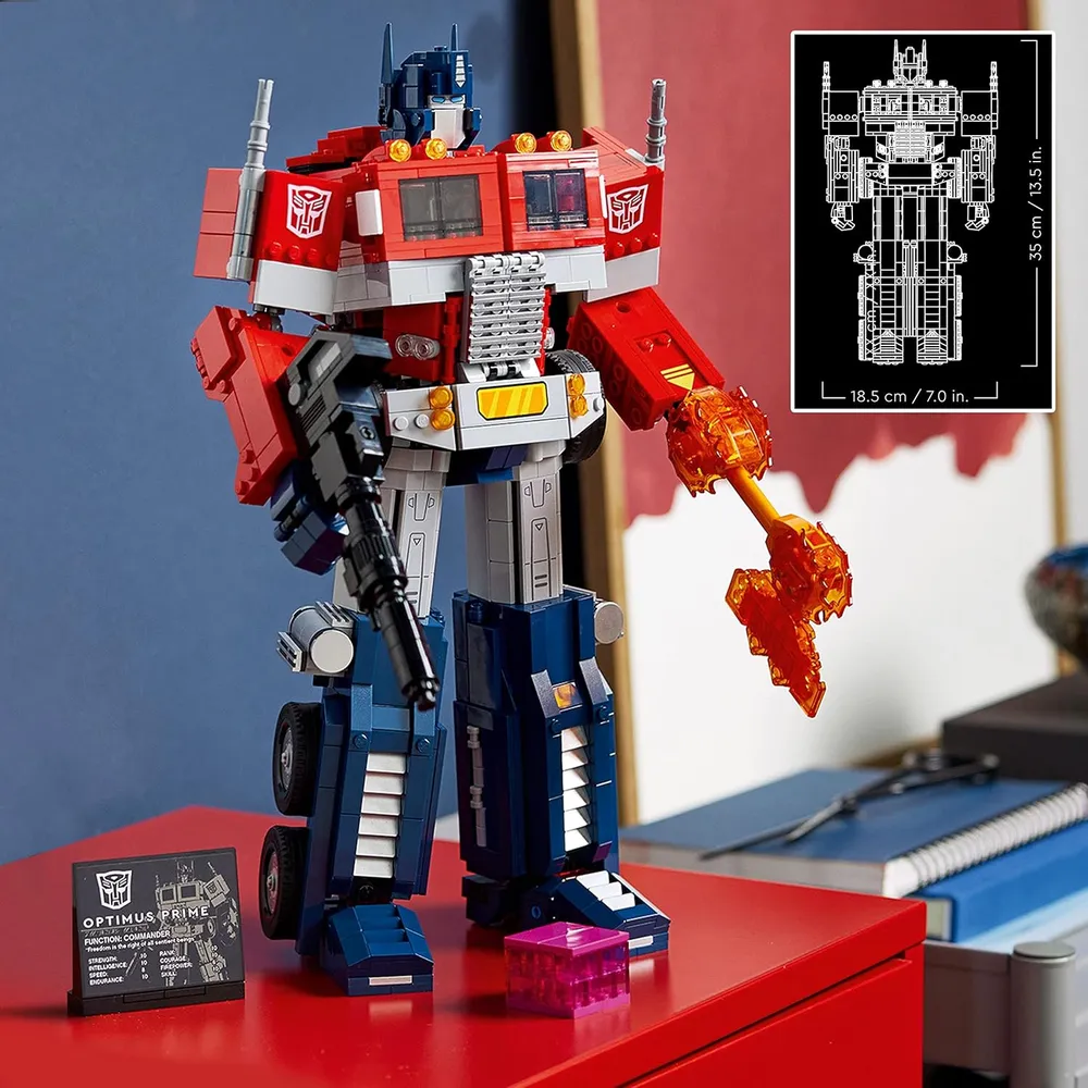 LEGO ICONS OPTIMUS PRIME TRANSFORMERS SET 2 EN 1