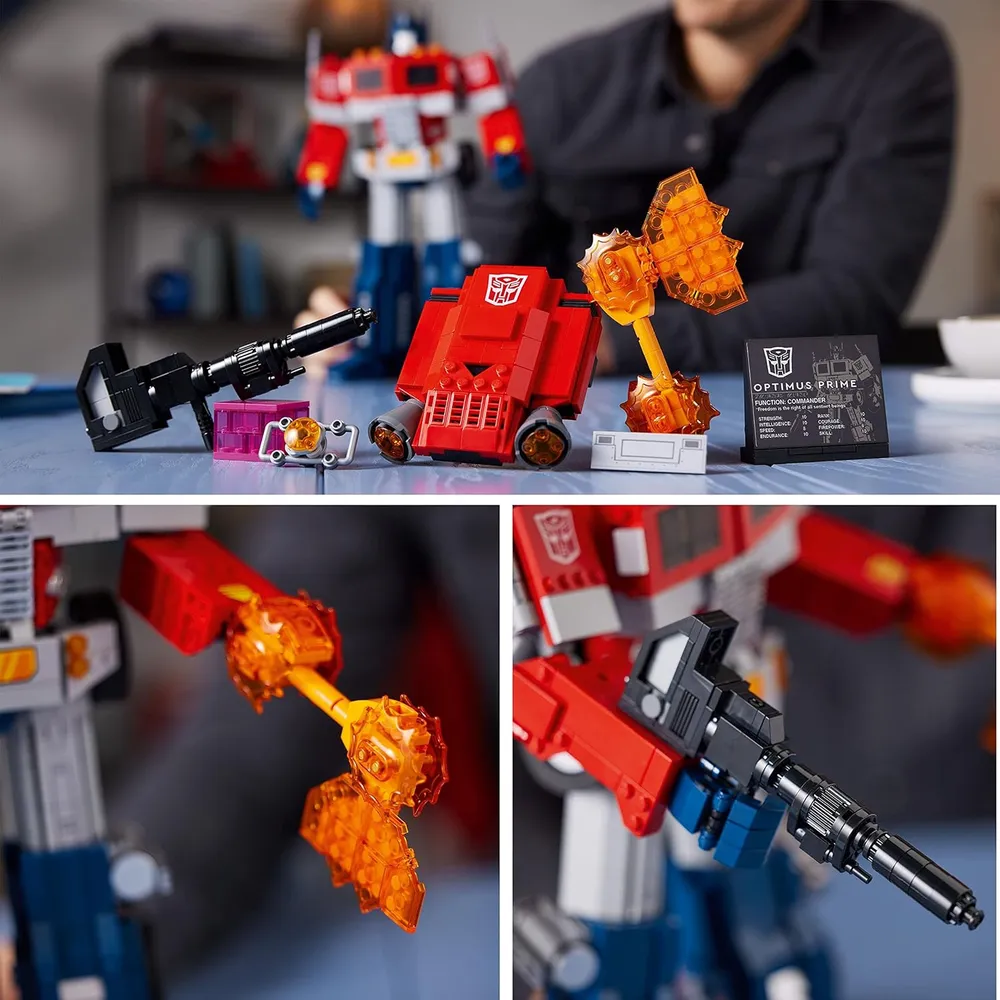LEGO ICONS OPTIMUS PRIME TRANSFORMERS SET 2 EN 1