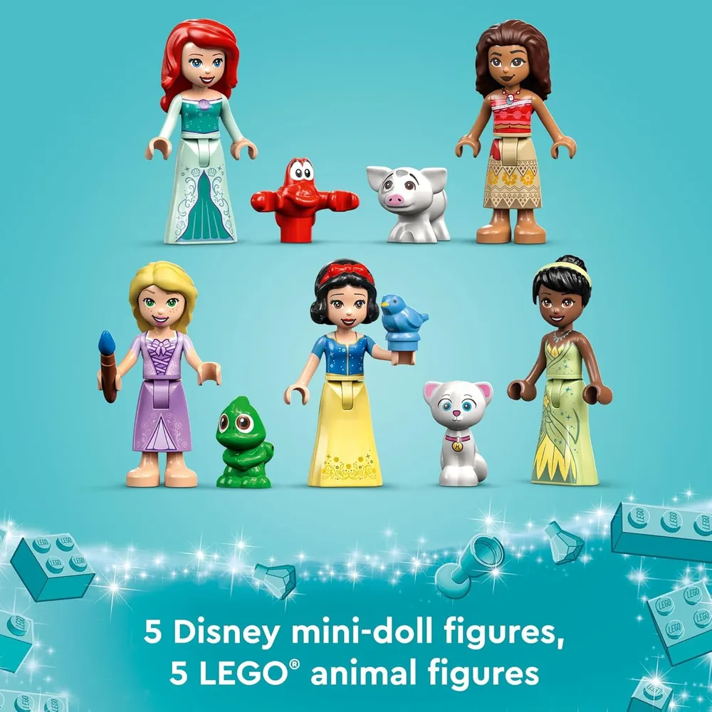 Lego Disney Princess Ultimate Adventure Castle set con 5 mini muñecas Disney