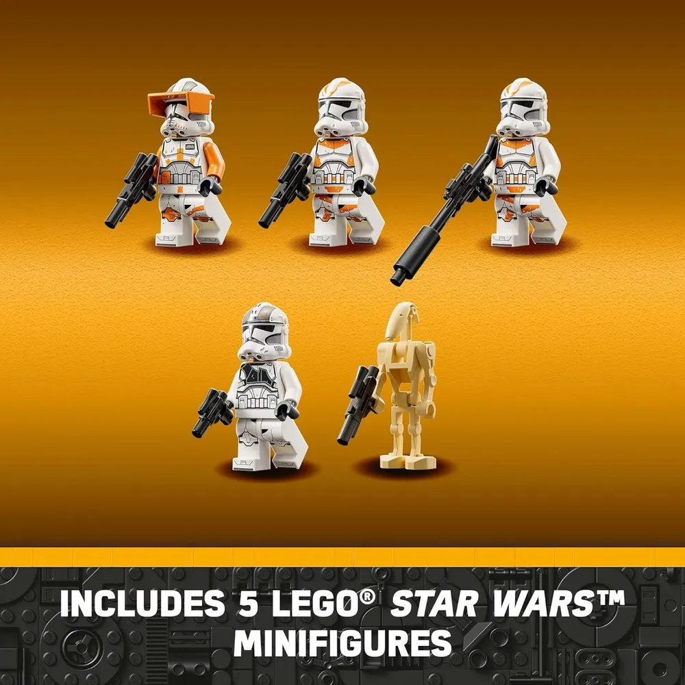 Lego Star Wars AT-TE Walker set articulado con soldados clon y droide de batalla