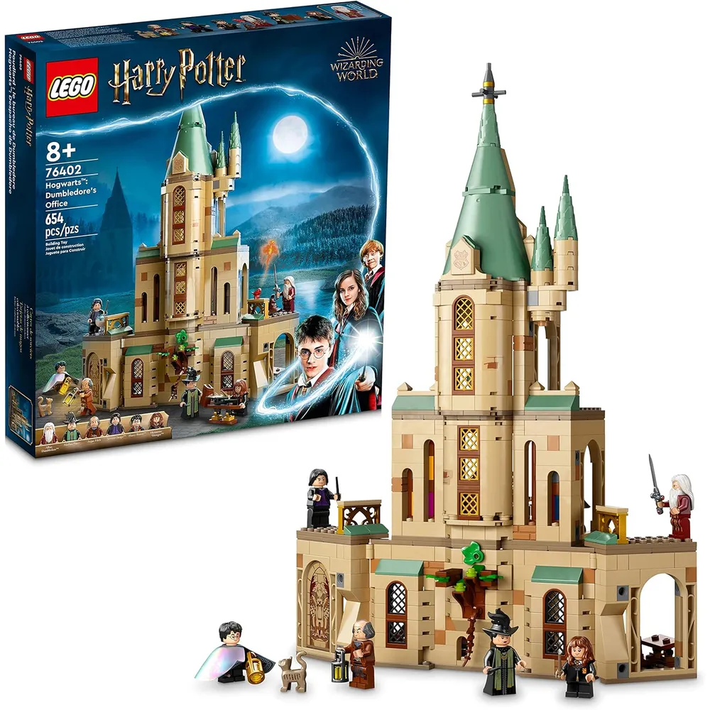 Lego Harry Potter Hogwarts despacho de Dumbledore set con sombrero y minifiguras