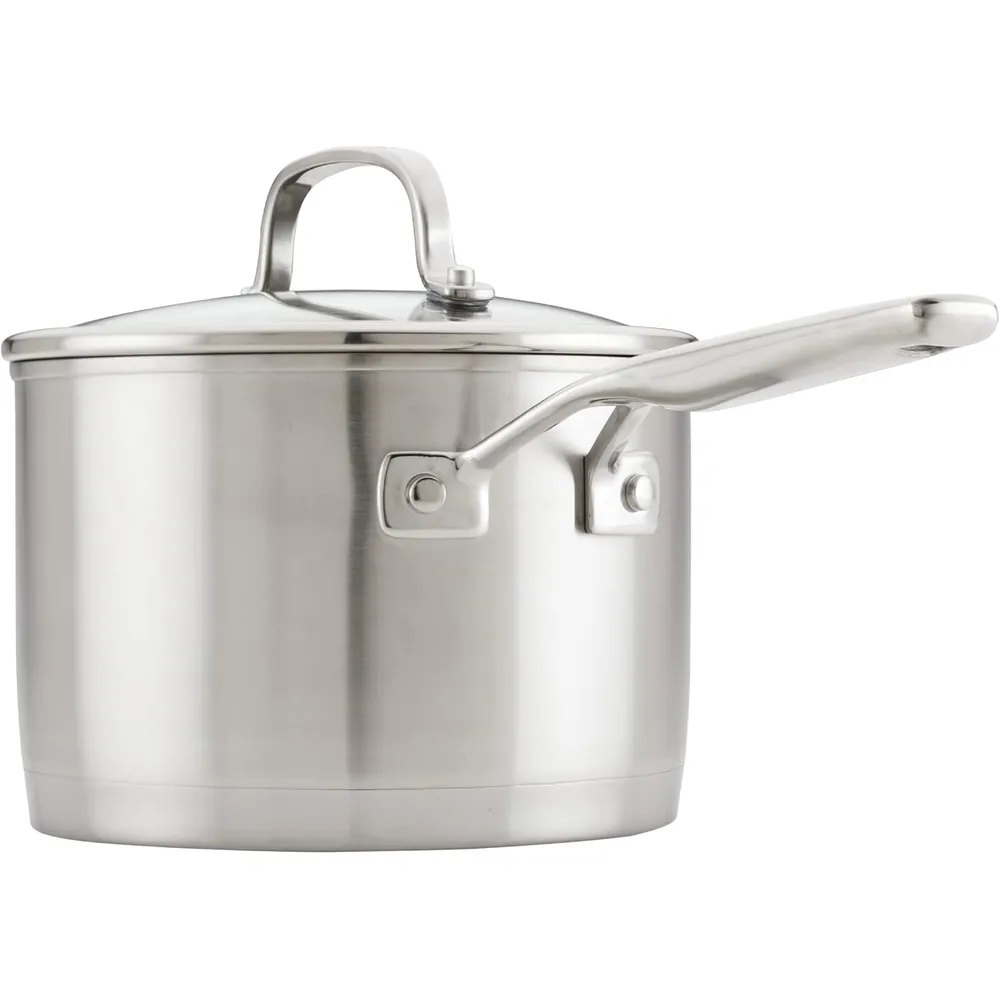 KitchenAid cacerola acero inoxidable 3 qt / 2.8 l, triple capa con tapa
