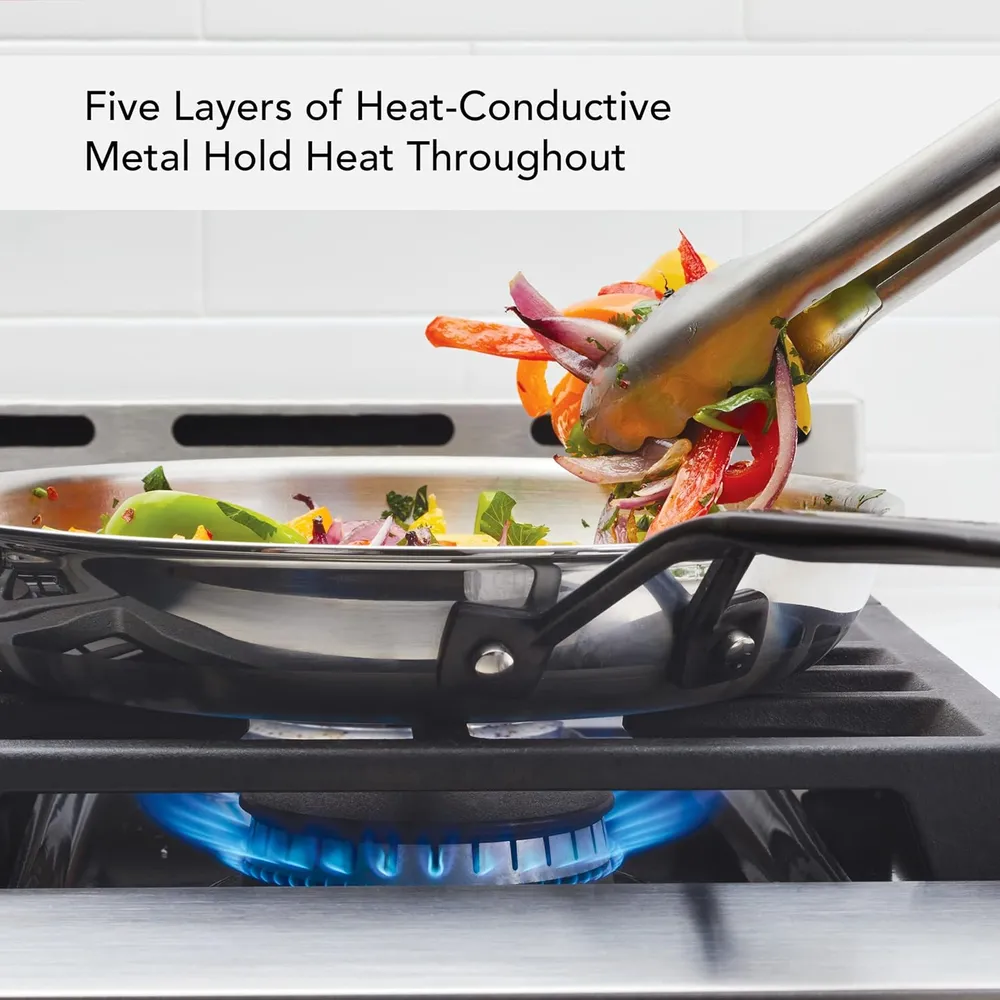KitchenAid sartén 25 cm, acero inoxidable pulido
