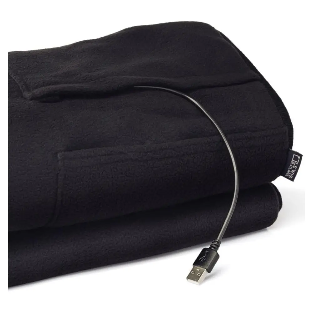 Manta Con Calefaccion USB Warm and Go Negro