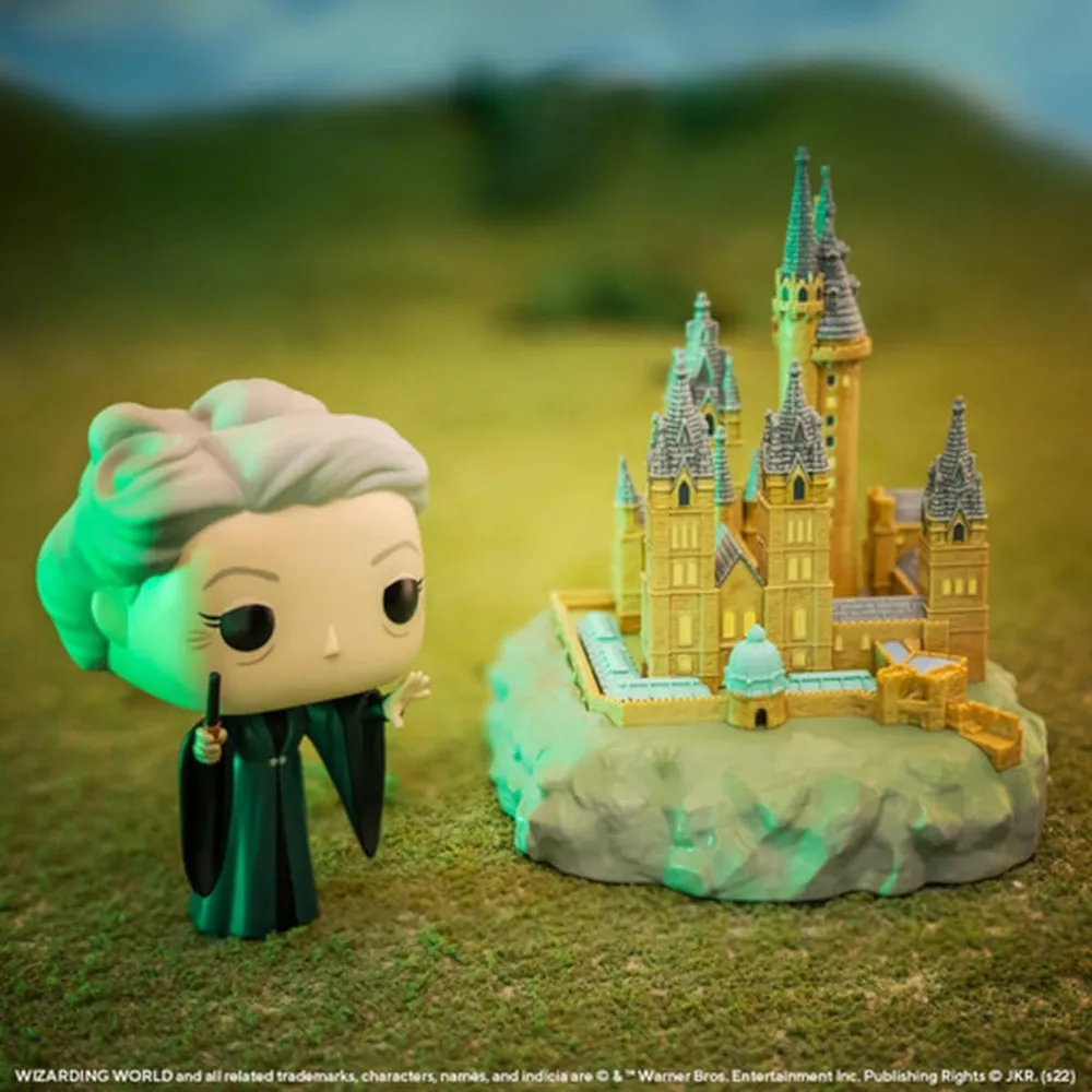 Funko Pop | Town Harry Potter Cámara Secreta con Minerva McGonagall y Hogwarts