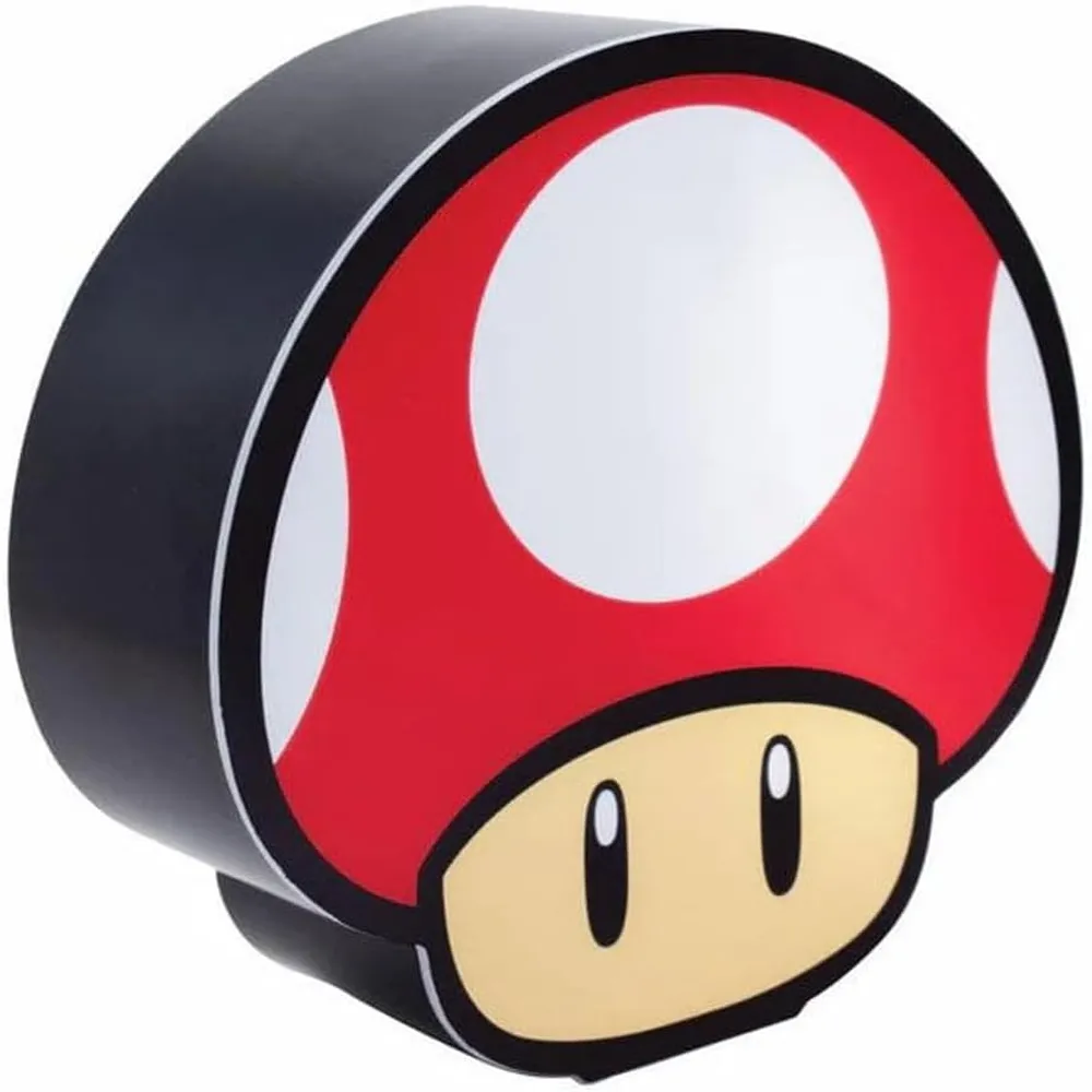 Paladone Super Mario Mushroom Box, lámpara escritorio 5.9 in / 15 cm oficial