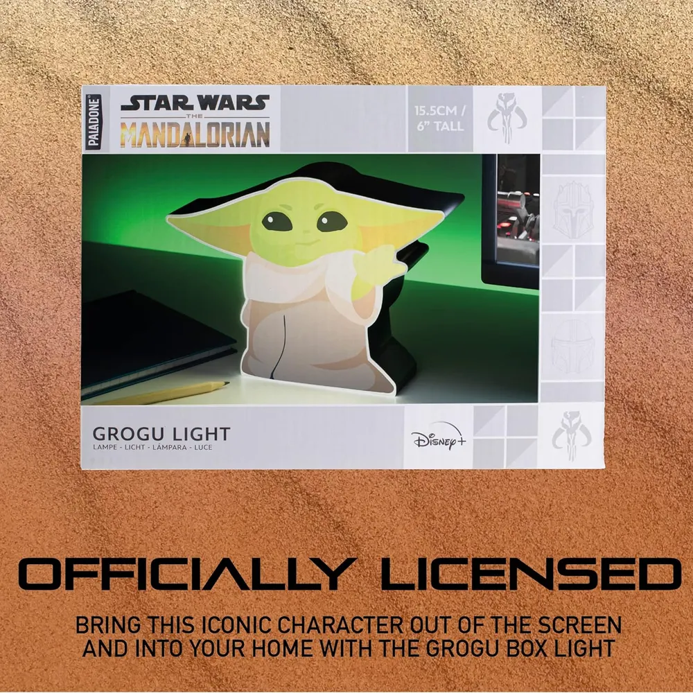 Paladone Star Wars Mandalorian Grogu, lámpara escritorio oficial