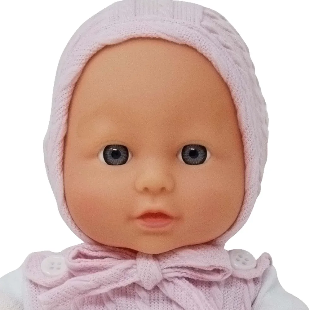 Muñeca bebé 12"/30 cm con accesorios | Rosado