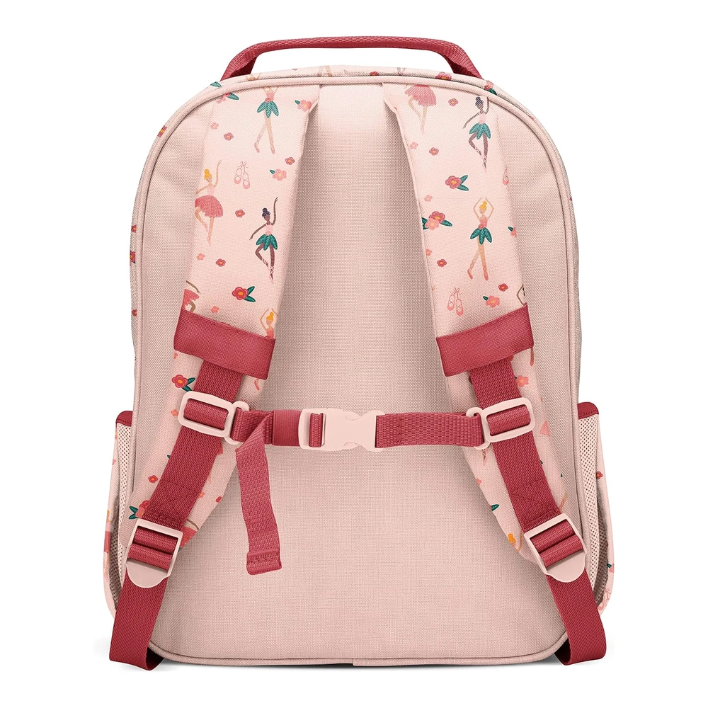 Simple Modern Mochila para niños Pequeños y Niñas - - Bailarina Rosa - Niños-12l