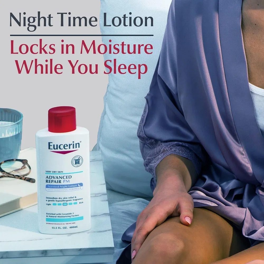 EUCERIN ADVANCED REPAIR LOCIÓN NOCTURNA HIDRATANTE 13.5 OZ / 400 ML