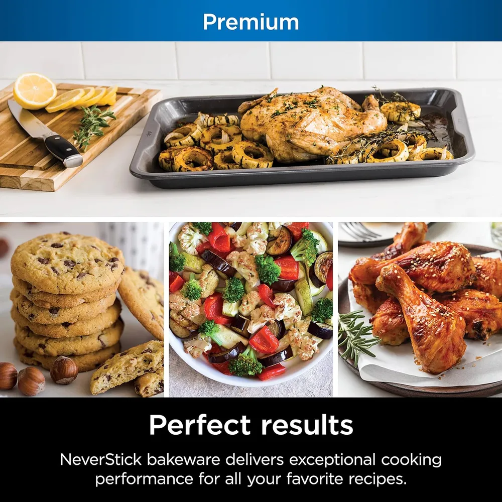 b09zq2t5lv_1_webp.webp Ninja bandeja para hornear B30013 Foodi Neverstick Premium, antiadherente | Gris
