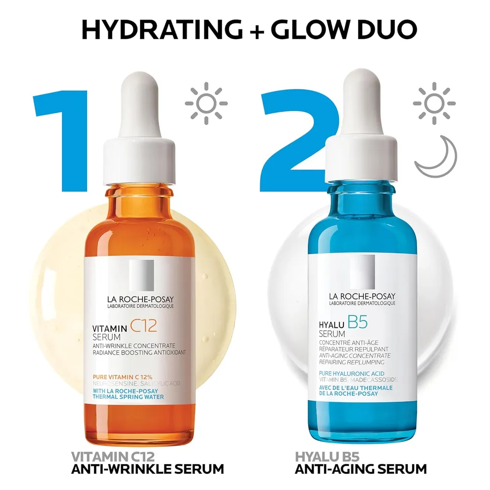 SET LA ROCHE-POSAY HYALU B5 SÉRUM ÁCIDO HIALURÓNICO 30 ML + SÉRUM VITAMIN C12 30 ML