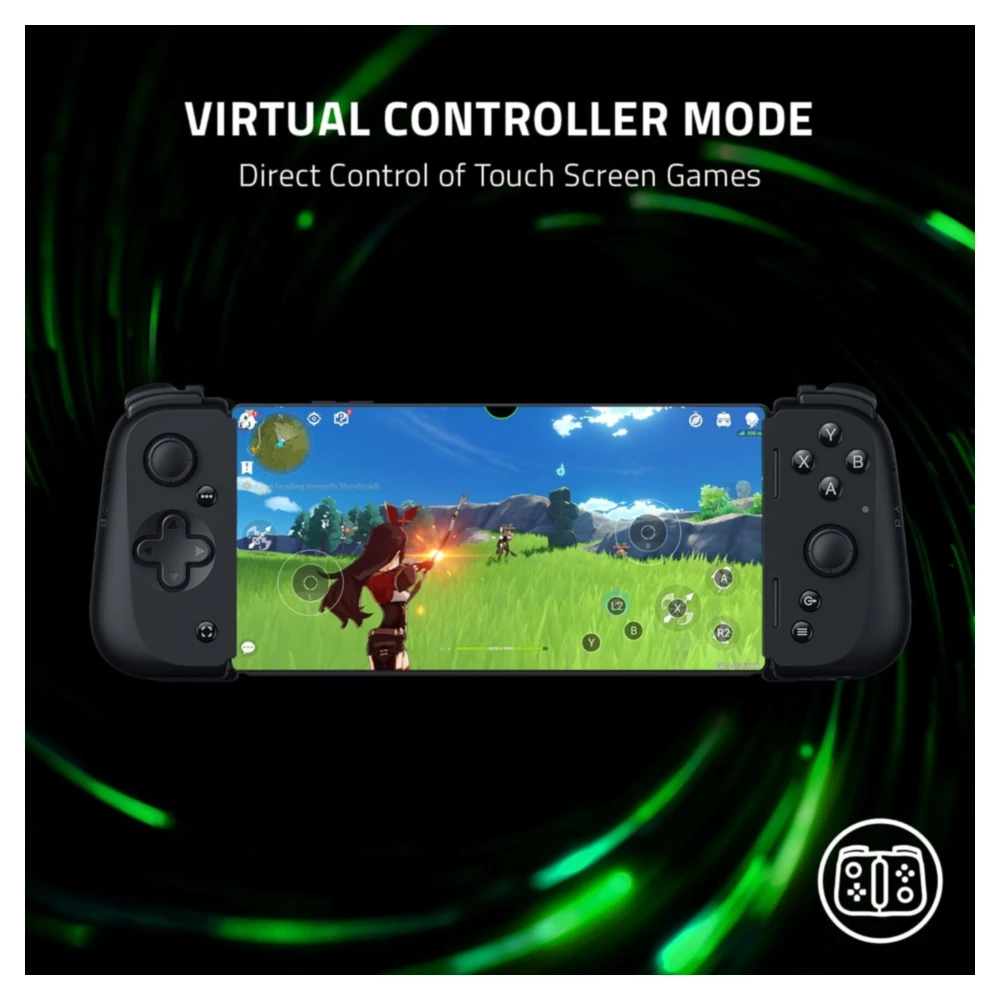CONTROLADOR RAZER KISHI V2 JUEGOS MÓVIL ANDROID | NEGRO