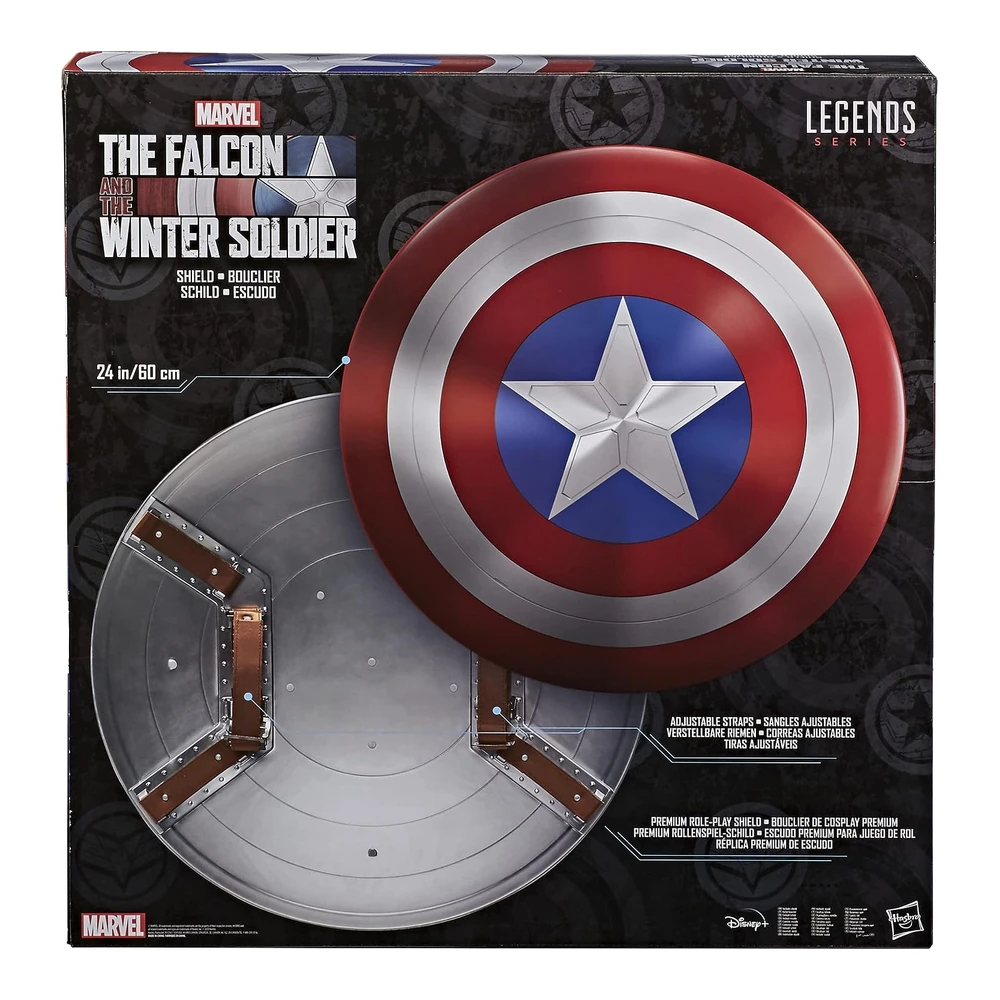b0b16y7p4y_3.webp Marvel Avengers Legends Series Falcon y Soldado de Invierno - Capitán América - Escudo Premium para Juego de Rol - Grande