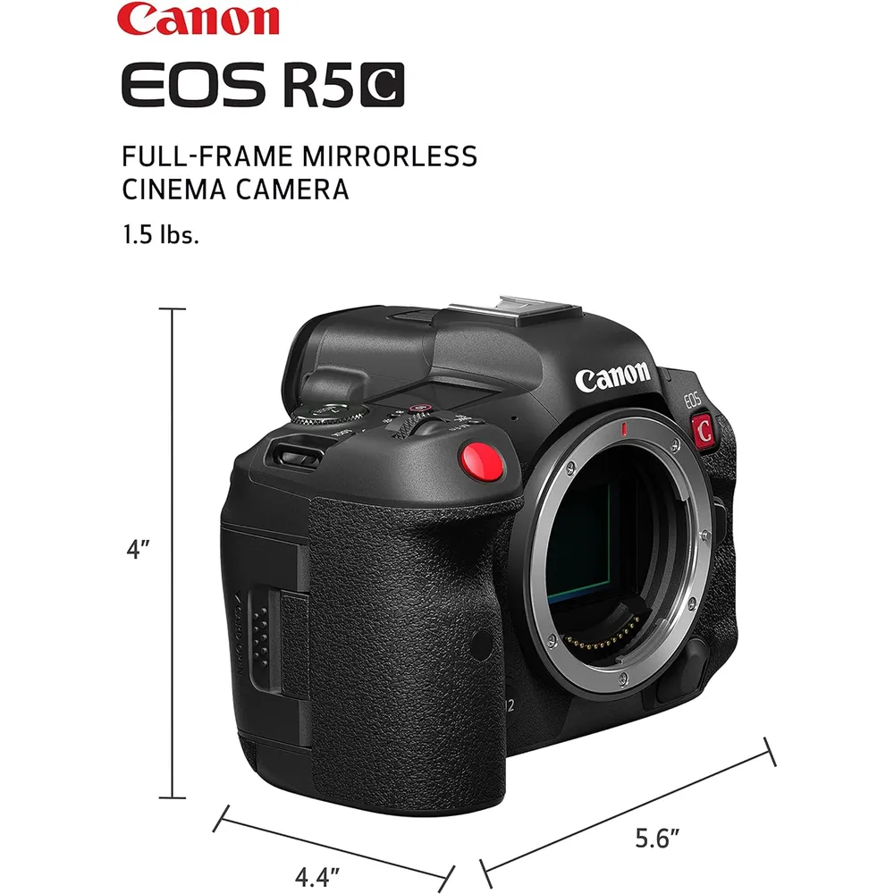 Canon cámara EOS R5 C cine híbrida | Negro